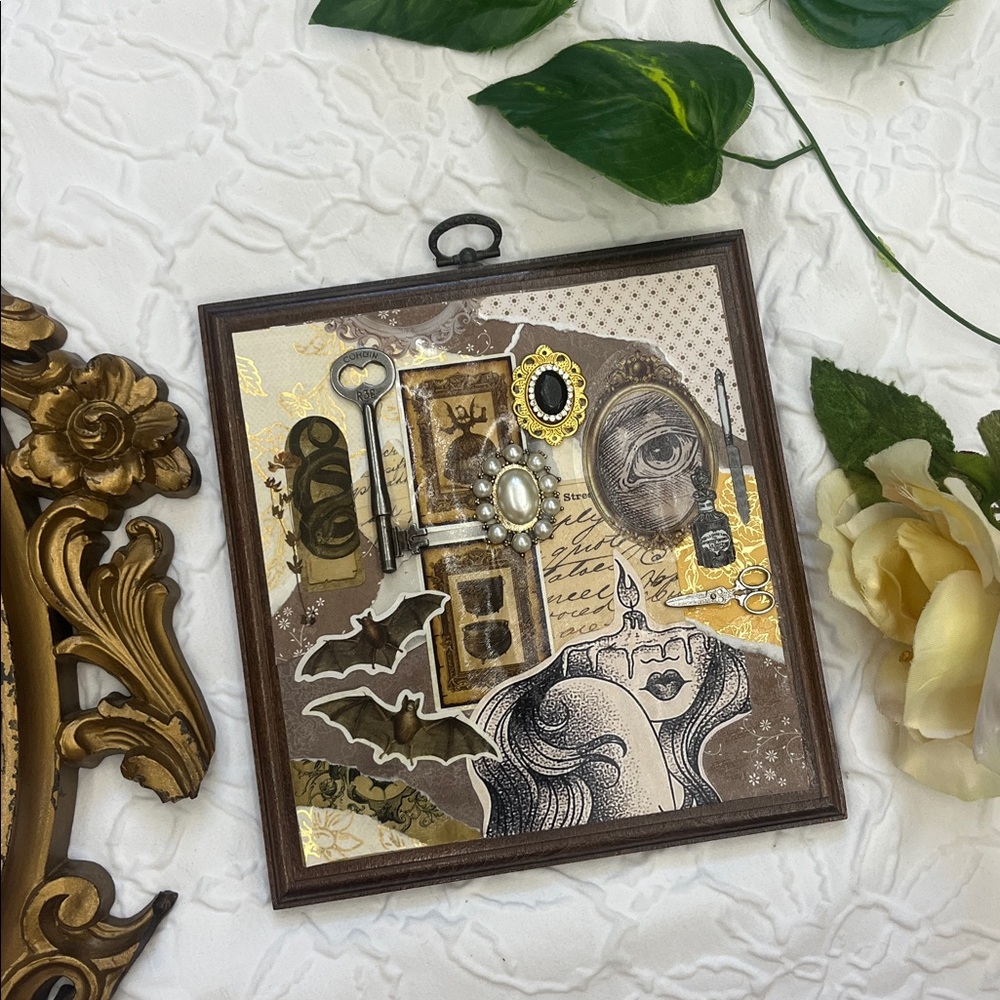 Moody Wall Art Gothic Sad Girl Maximalist Gothic Decor